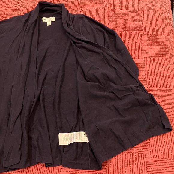 Esprit organic cotton women’s size small Open Front Cardigan - navy blue - Picture 5 of 12